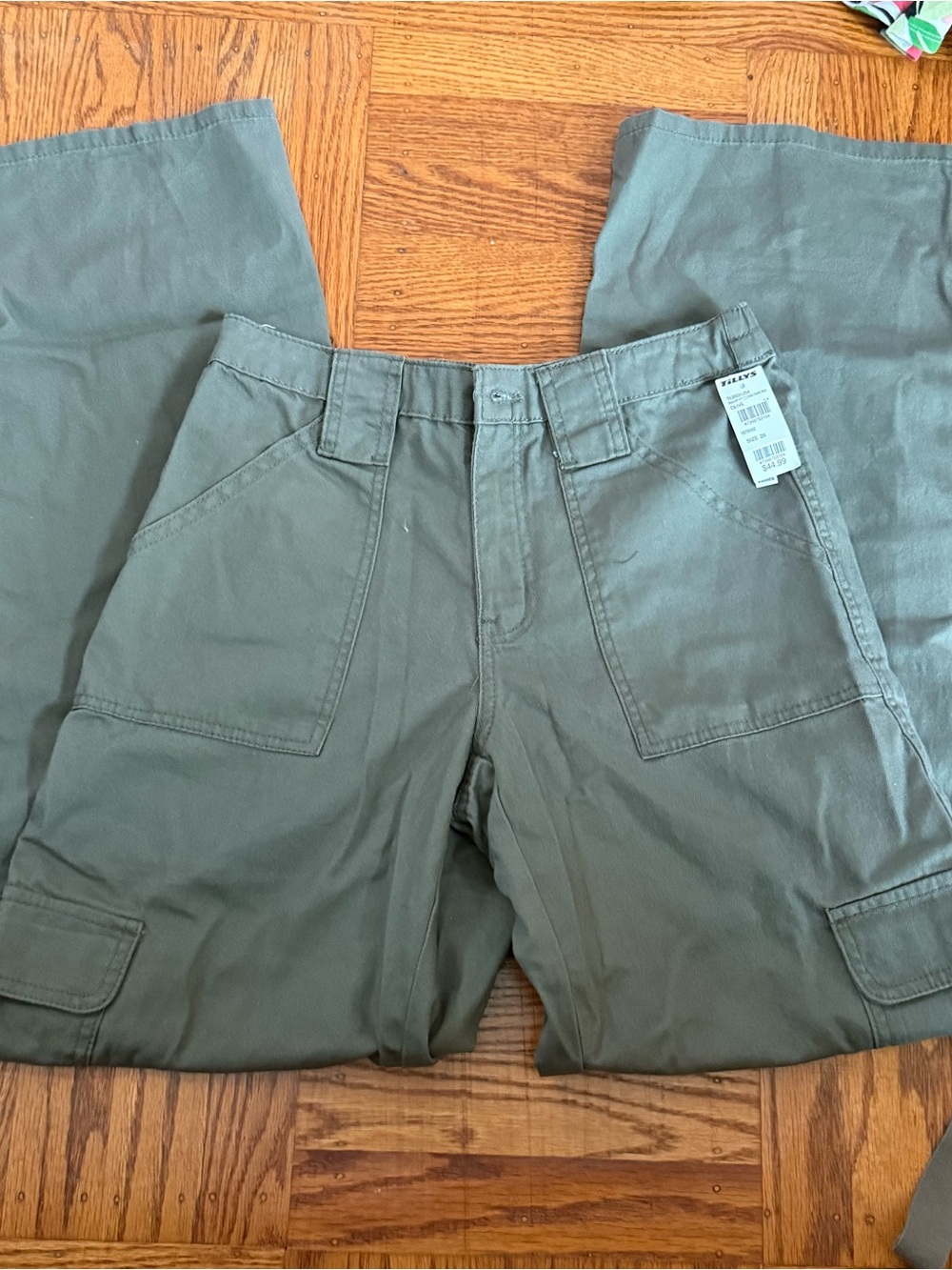 RSQ Olive Green Cargo Pants - Utility Work Style